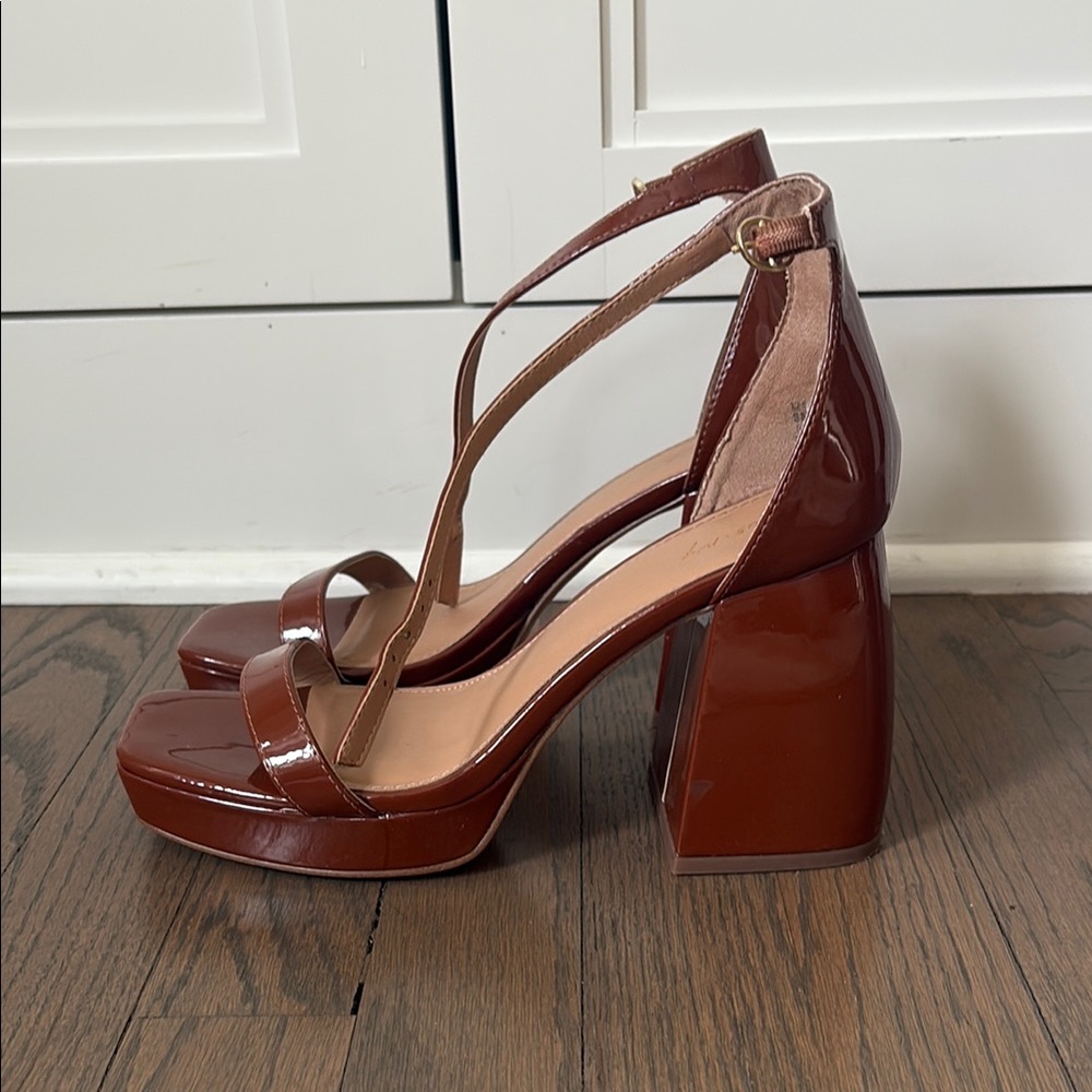 Elegant Brown Platform Heels